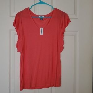 Old Navy ruffle sleeve top Medium